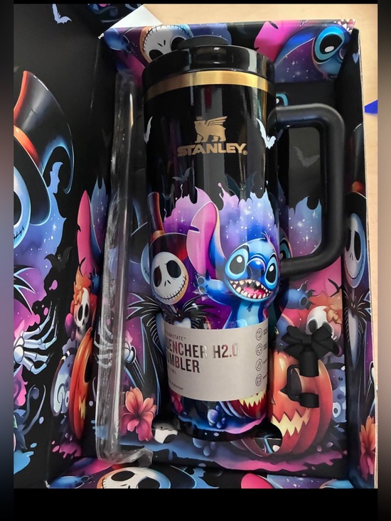 Stanley Other - STANLEY 40 oz. Lilo & Stitch Tumbler black rare box flowstate gift box Halloween